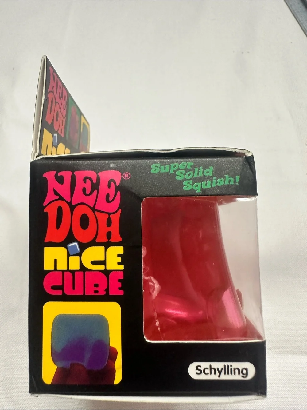 NeeDoh Nice Cube Super Solid Squish - Red